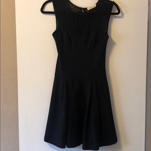 Amour Vert Black fit and flare dress